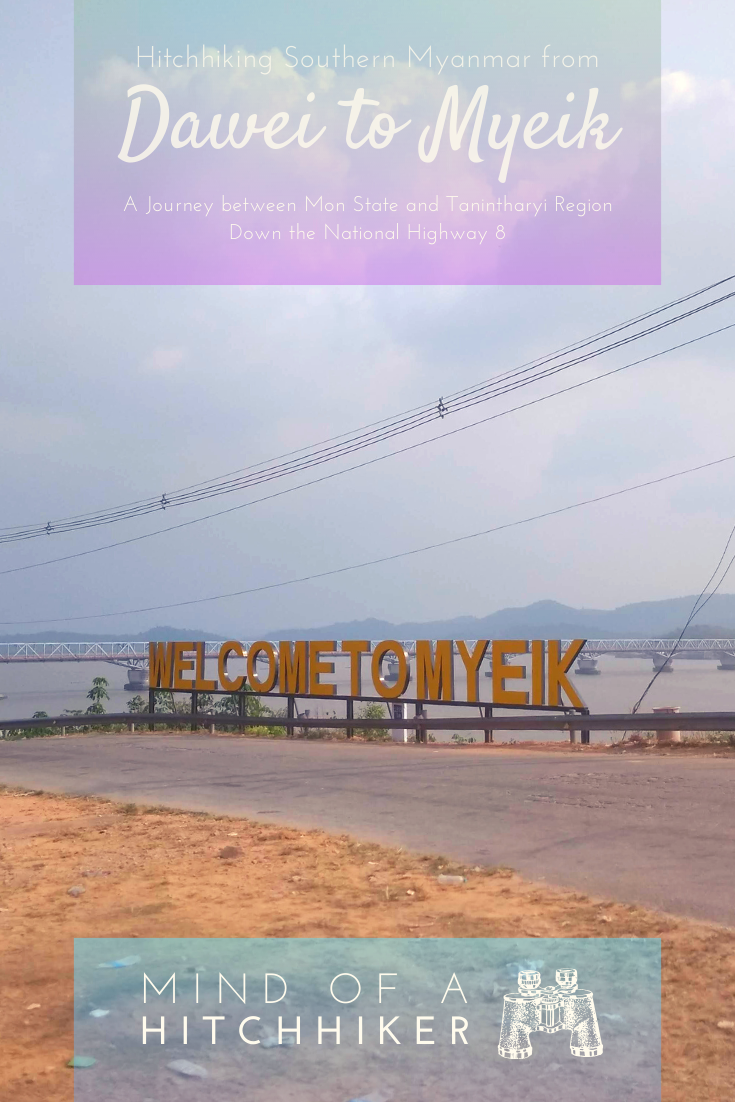 In Myanmar, we finished hitchhiking the National Highway 8 from Dawei to Myeik. We shared that journey with our five drivers from Yangon. #Myanmar #hitchhiking #hitchhikers #hitchhiker #Dawei #Myeik #Yangon #travel #backpacking #backpack #journey #Myanma #southeastasia #asia #Andaman #Mergui #MerguiArchipelago #peninsula #Burmese #Burma