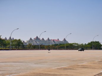 20-lane highway naypyitaw myanmar road freeway concrete twenty wide hluttaw