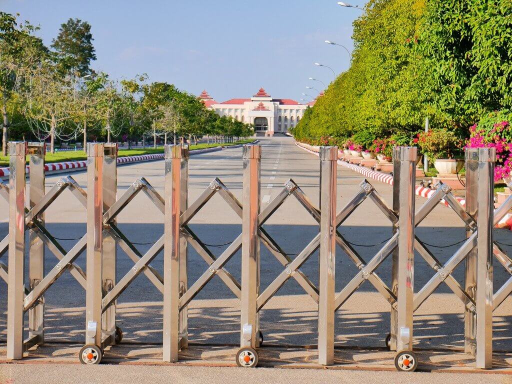 City Hall municipal Naypyitaw building Myanma style roof