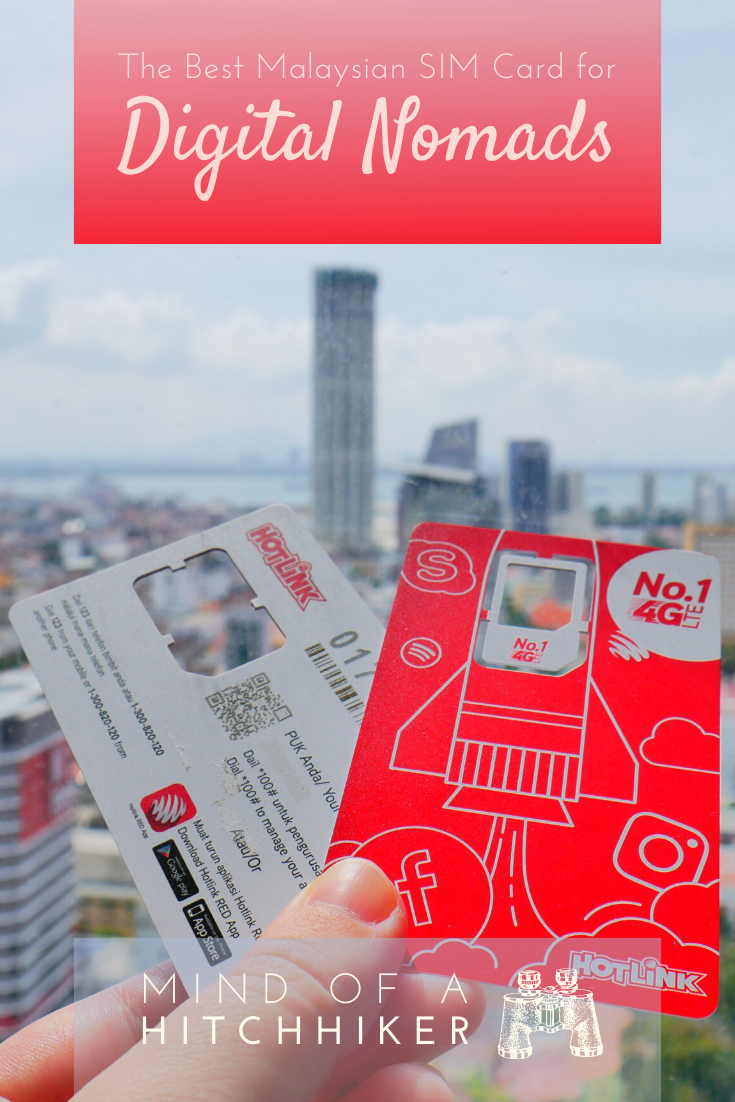 Which Malaysian SIM card is best for digital nomads? We did the research for you. #Malaysia #Malay #Malasian #SIMcard #mobiledata #roaming #hotlink #kualalumpur #pulaupinang #penang #georgetown #singapore #indonesia #prepaid #travel #digitalnomad #southeastasia #asia #batucaves #langkawi