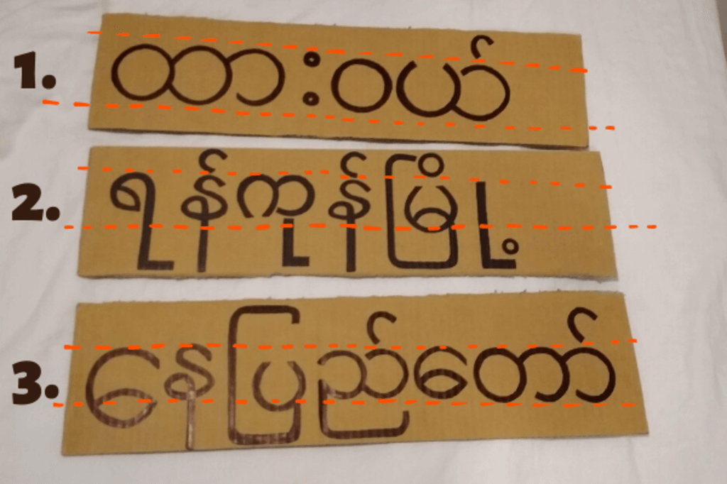 myanma hitchhiking signs numbered hitchhiking in myanmar