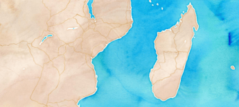 Zimbabwe watercolor map v3