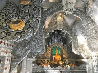 interior Wat Sri Suphan silver temple Chiang Mai Thailand 2019