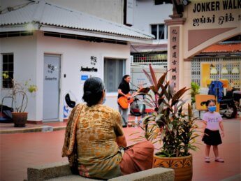 melaka jonker street night market busker touch n go app street musician