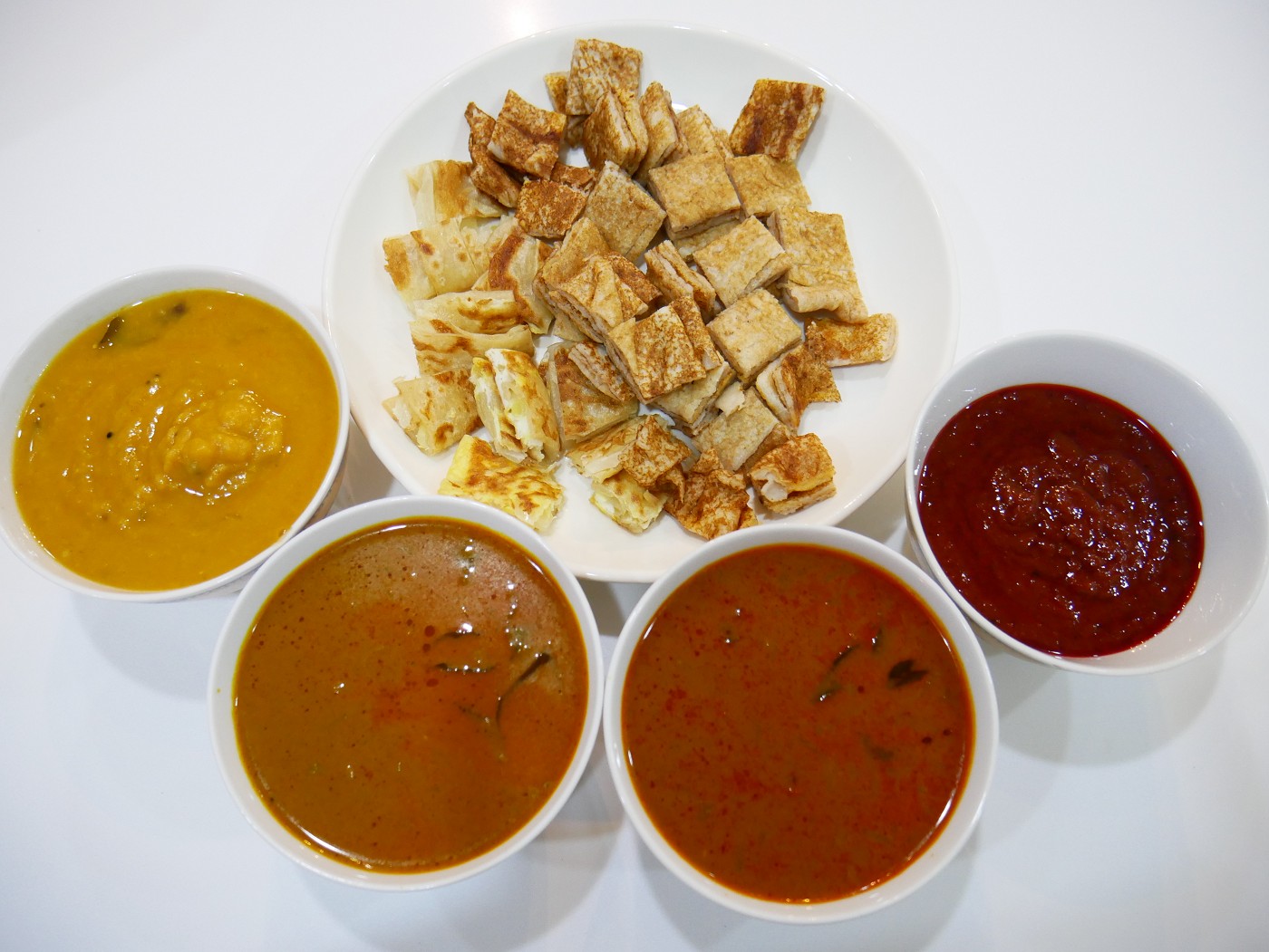 Al Mashur Ria roti vegetarian curry bawang tosai