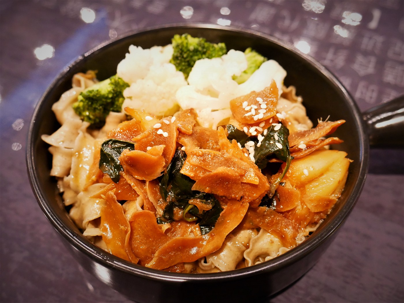 Life Ricette oat noodle three cup sauce monkey head mushrooms ginger Johor Bahru vegetarian restaurant food