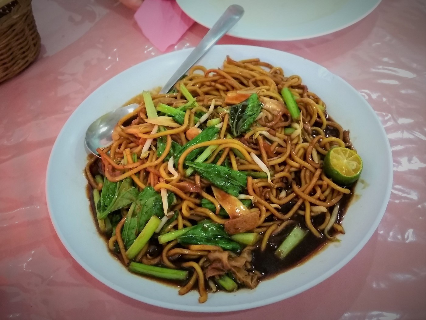Merry Land Vegetarian restaurant johor bahru malaysia noodle dish