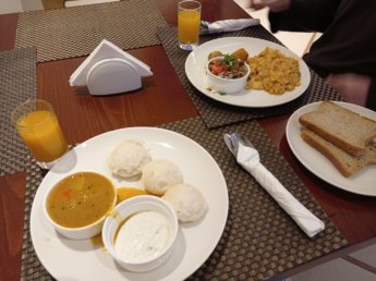 2 Two weeks in Dubai United Arab Emirates UAE Day 2 golden sands 3 vegetarian breakfast