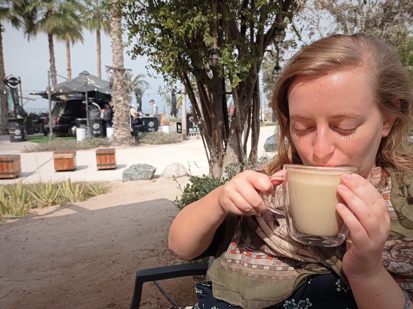 Two weeks in Dubai United Arab Emirates UAE Day 14 - pistachio latte sikka cafe