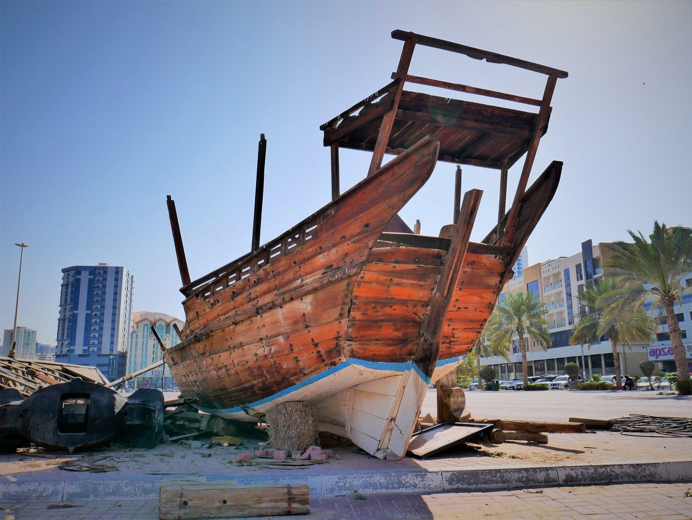 ajman dhow shipwreck yard