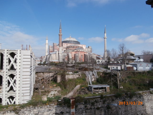 1 Sultanahmet hostel view Hagia Sophia 2013