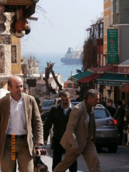 17 vista to bosphorus strait shipping istanbul 2013 crowd