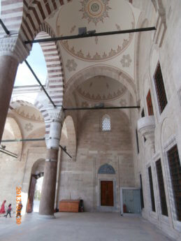 22 Fatih Mosque istanbul turkey colonnade interior courtyard