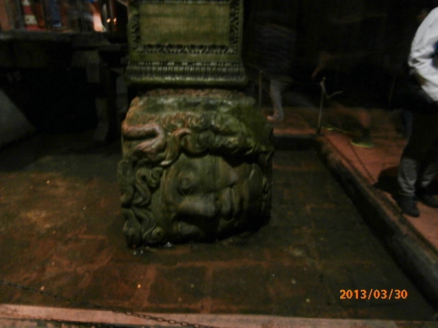3 cistern basilica visit 2013 march medusa head