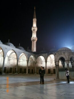 42 courtyard blue mosque at night 2013 sultanahmet sultan ahmed camii