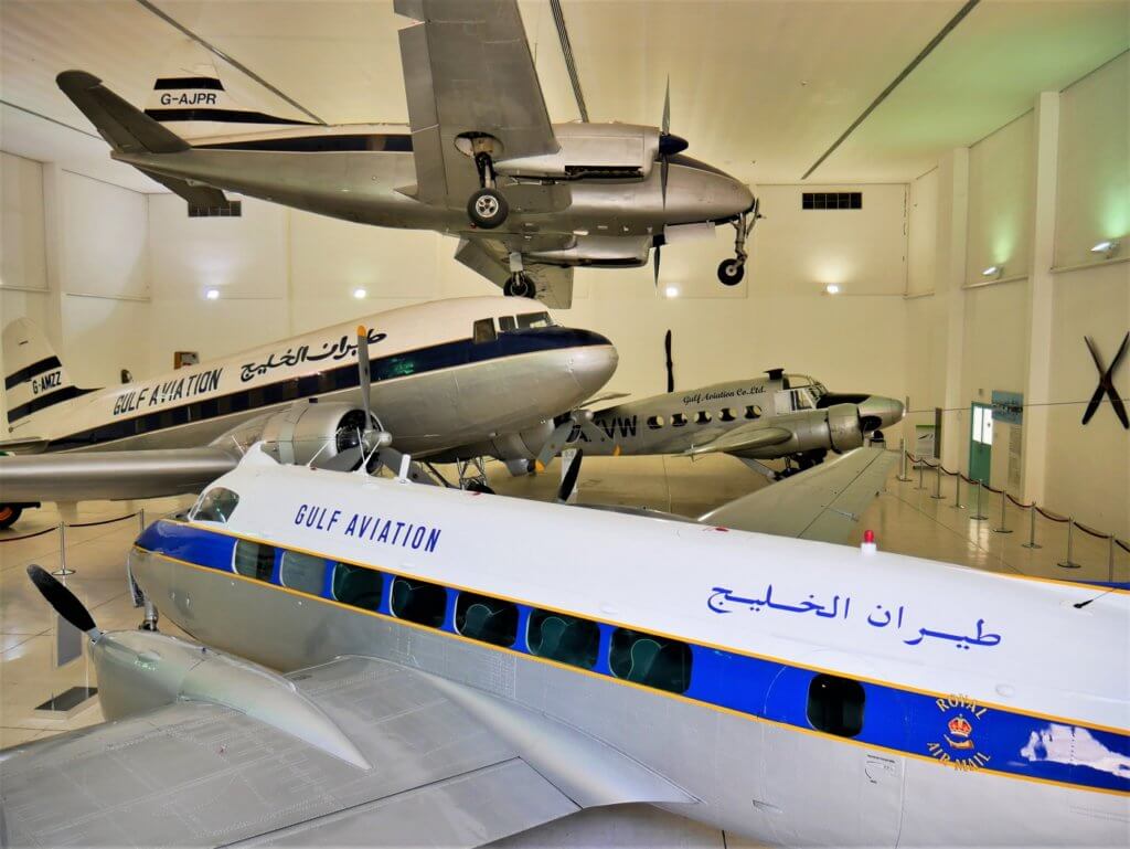 14 al mahatta museum hangar old airplanes on display Sharjah uae first airport