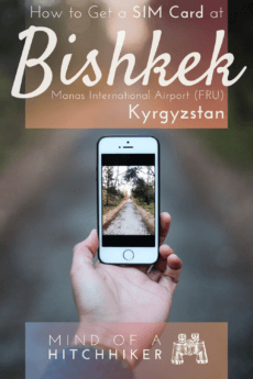 Getting a SIM card upon arrival in Kyrgyzstan is cheap and very easy. Read this guide to know how to get one yourself even if you don't speak the language. #Kyrgyzstan #Kyrgyz #Kyrgyzstani #Kirghizia #Bishkek #Osh #IssykKul #TianShan #Fergana #Ferghana #Naryn #Karakol #CholponAta #SIMCard #SIM #telecom #MegaCom #Manas #CentralAsia #Asia #stan