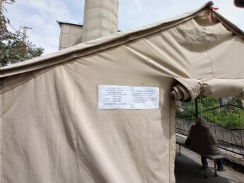 19 medical tent family medicine center bishkek kyrgyzstan vaccination drive