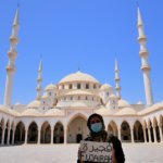20 Iris Fujairah hitchhiking sign Sheikh Zayed Grand Mosque