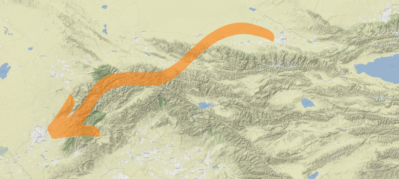 Bishkek to Tashkent Uzbekistan