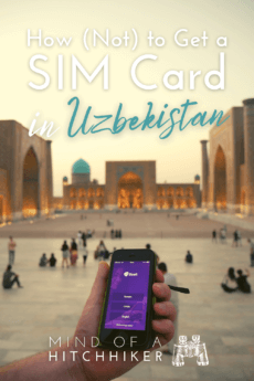 Getting a SIM card in Uzbekistan, Tashkent Samarkand