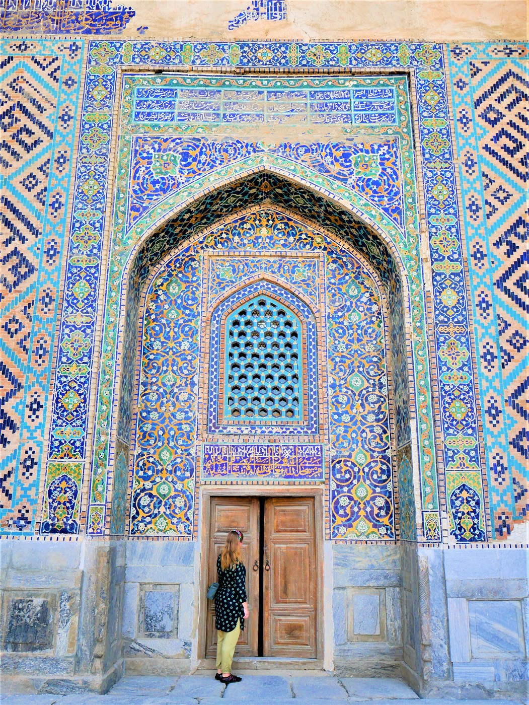 6 vaulted gates with mosaics in Samarkand Uzbekistan instagram