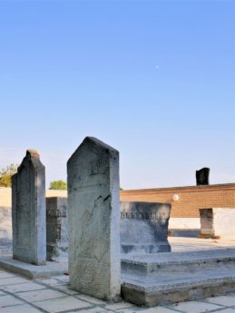 15 cemetery graves at xoja ahror complex Samarkand Uzbekistan
