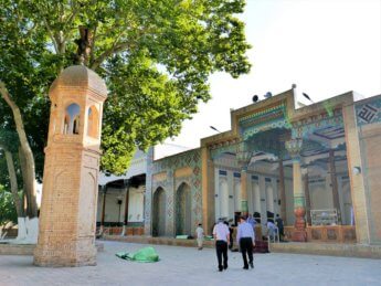 16 maghrib prayer Xoja Ahror complex mosque samarkand historic site