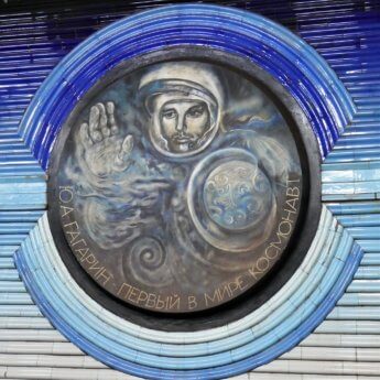 Yuri A. Gagarin cosmonaut metro station tashkent uzbekistan