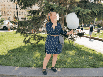 Cotton candy at Maidan Nezalezhnosti