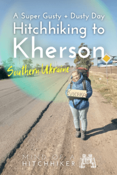 Hitchhiking Heniches'k to Kherson southern Ukraine 2