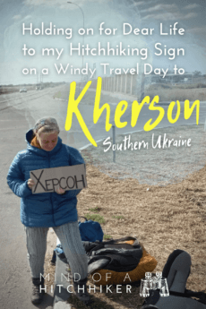 Hitchhiking Heniches'k to Kherson southern Ukraine 3
