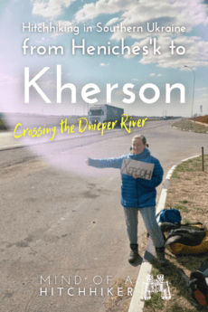 Hitchhiking Heniches'k to Kherson southern Ukraine 4