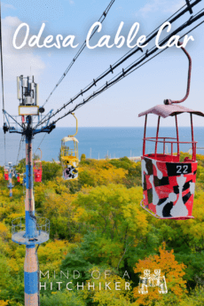 Odesa cable car vista Black Sea