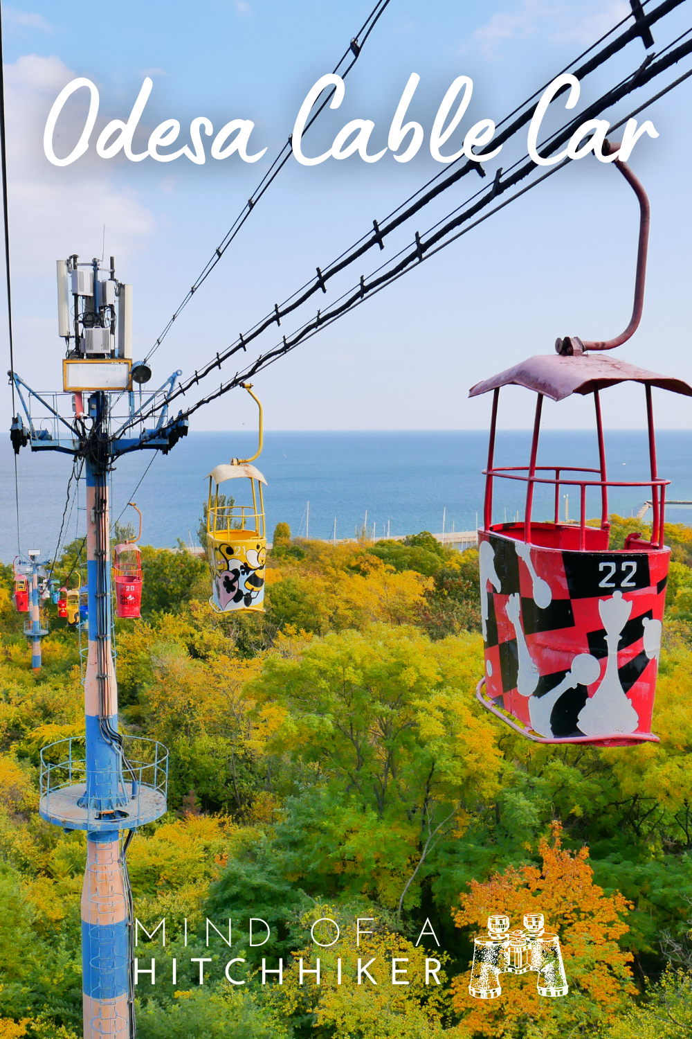 Odesa cable car vista Black Sea