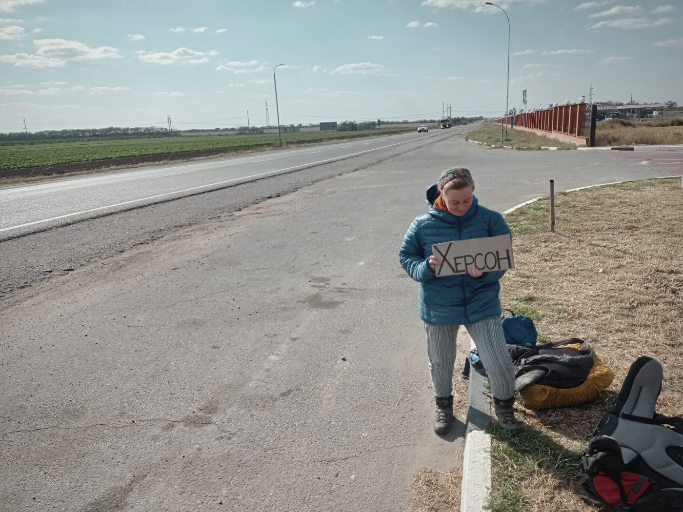 featured Hitchhiking Heniches'k to Kherson southern Ukraine