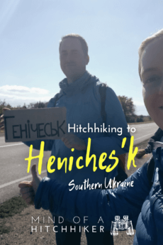 hitchhiking from biryuchiy island kyrylivka to henichesk heniches'k southern ukraine kherson 4