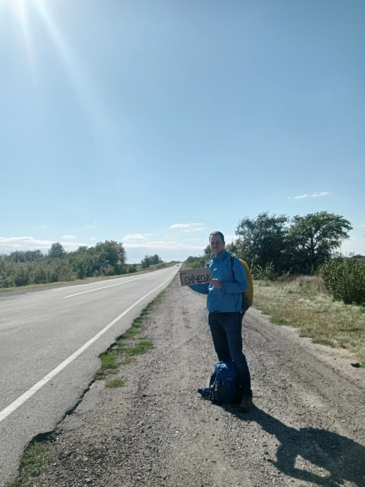 hitchhiking henichesk southern ukraine m18