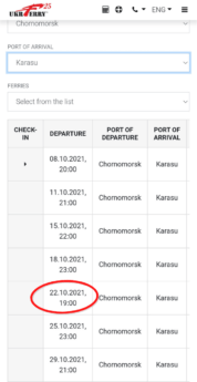 october schedule ukrferry finally