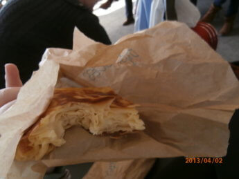 2nd of april Istanbul trip 2013 cheesy börek su böreği Sabiha gokcen airport