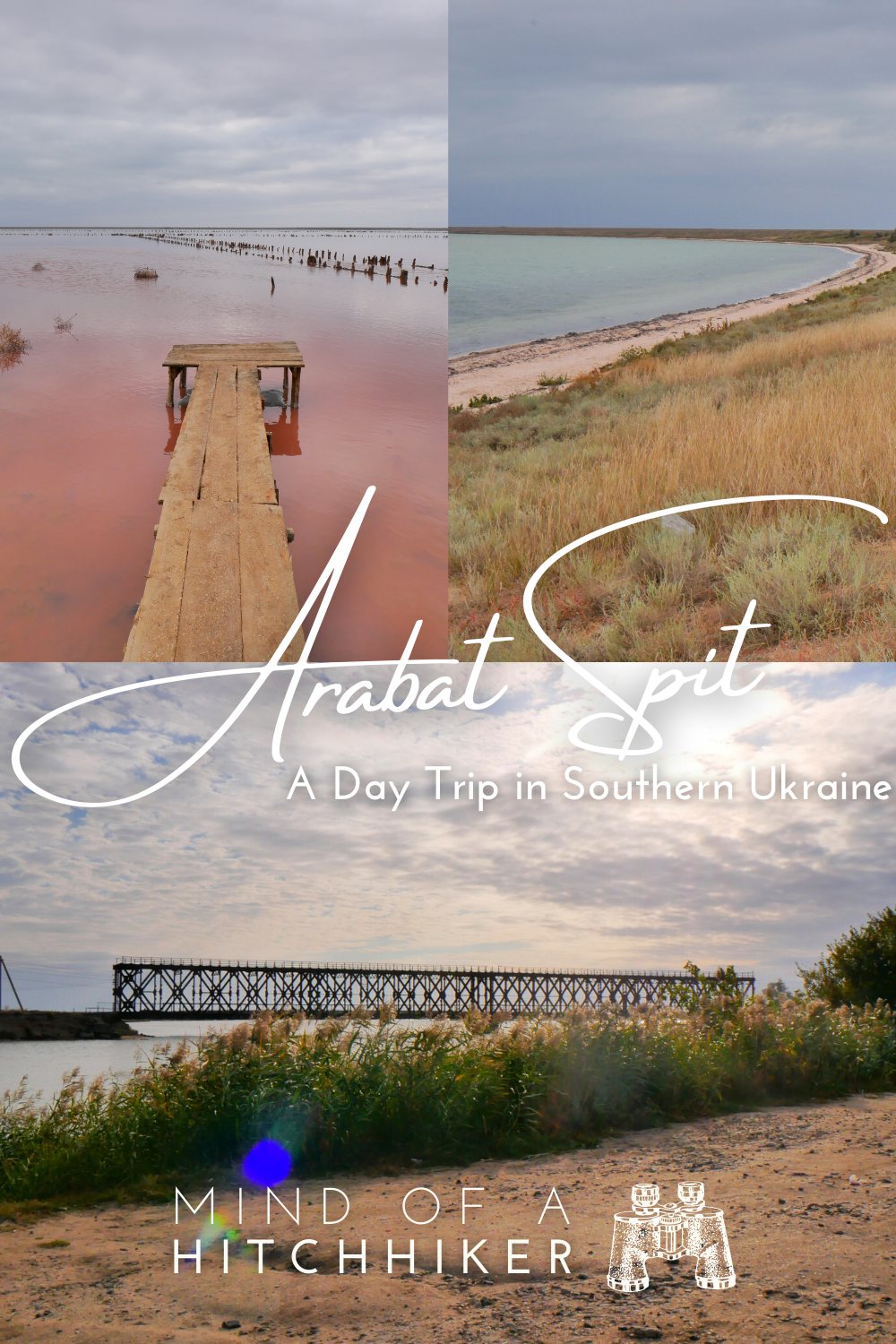 Arabat Spit day trip in Kherson Oblast southern Ukraine Crimea Sivash hot springs pink lakes