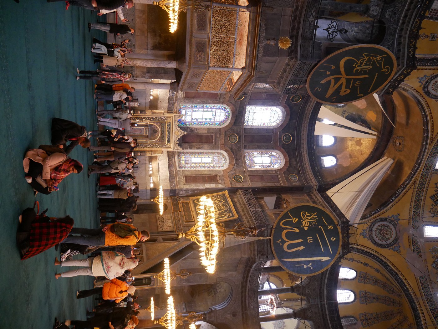 13 interior ayasofya mosque busy crowded 2021 istanbul turkey covid coronavirus pandemic regulations mask