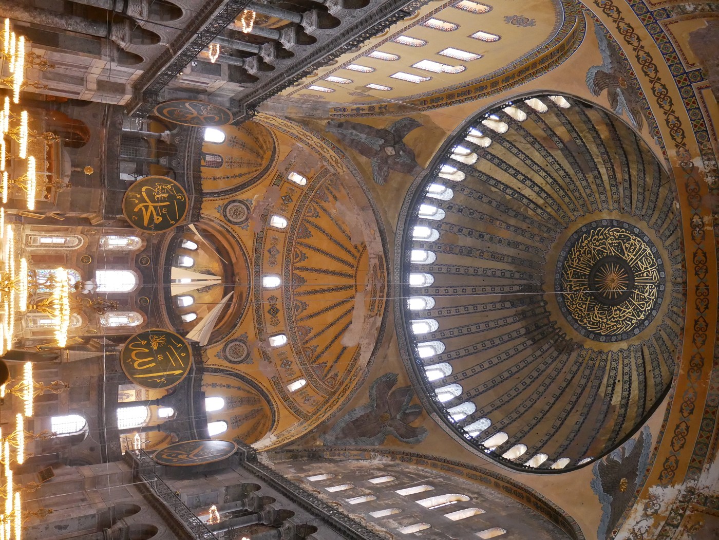 16 ceiling ayasofya mosque covered christian icons 2021 mosqueification ex museum