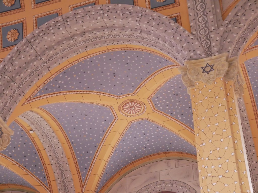 details ceiling Jewish temple Thrace Turkey