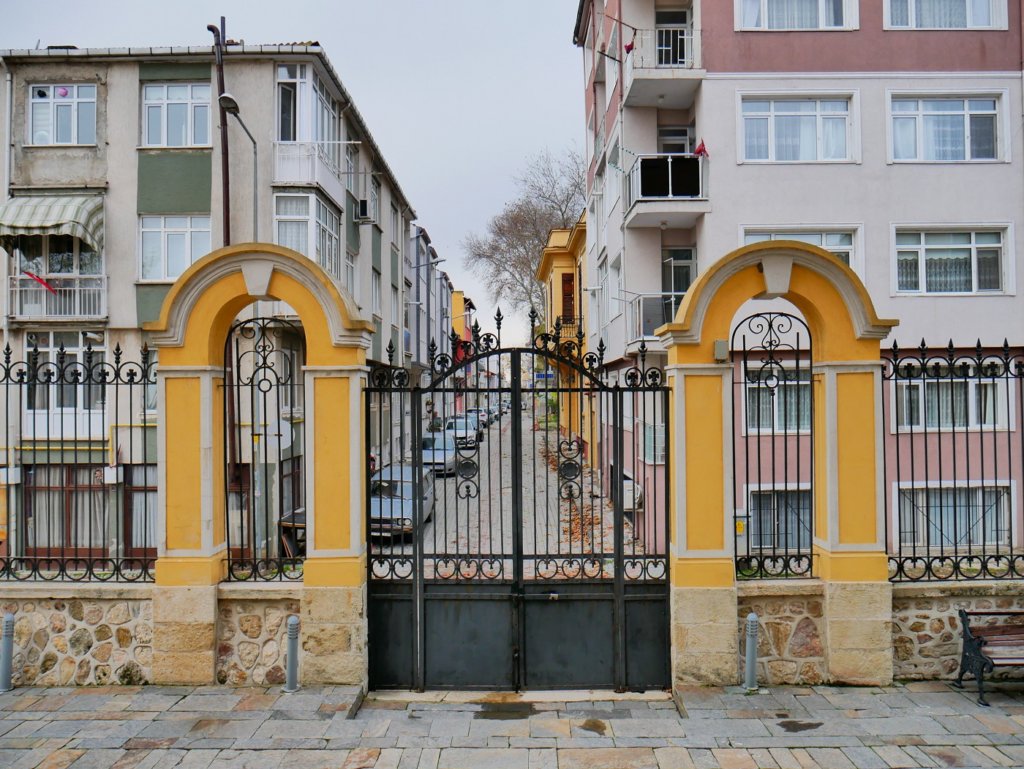 main gate Jewish temple Thrace Turkey