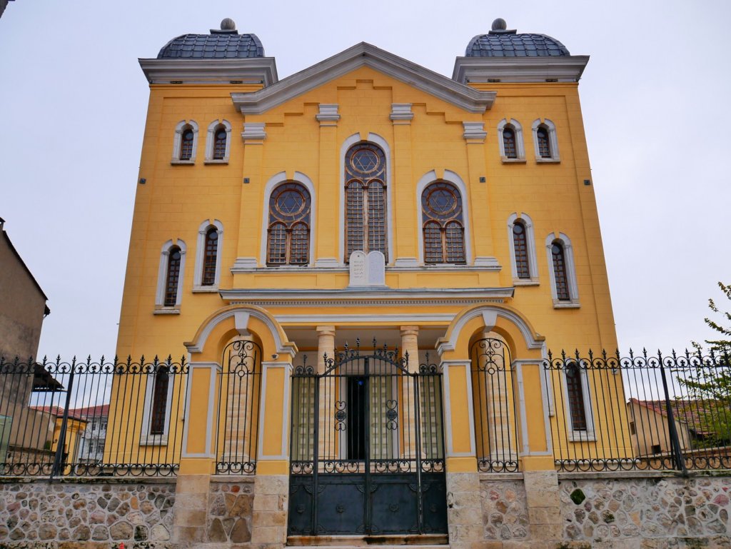 Renovated exterior of Great Synagogue of Edirne in 2021