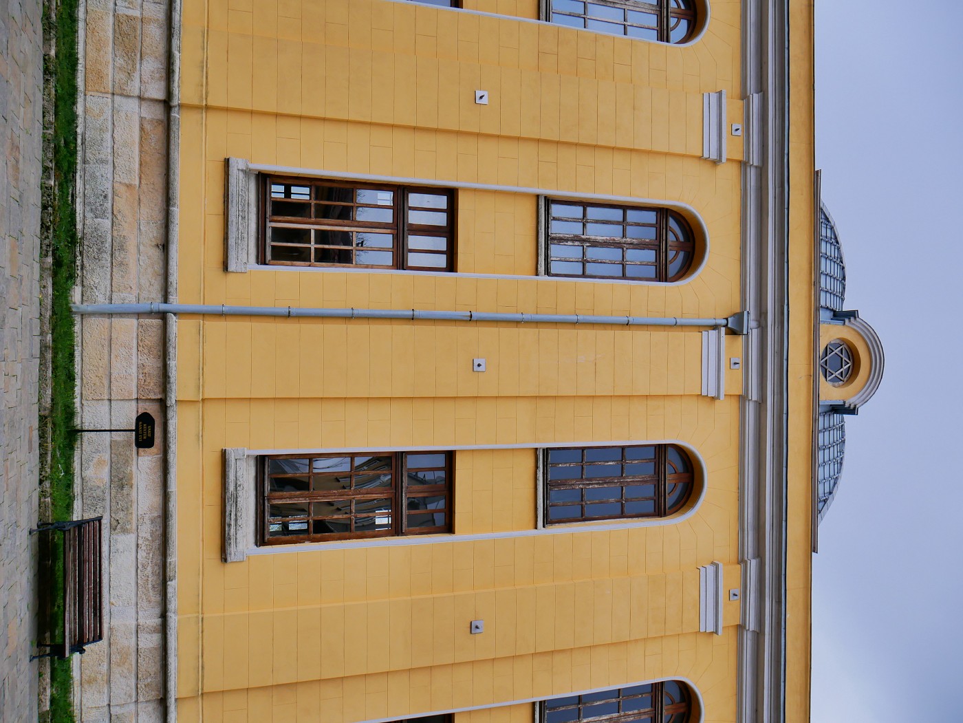 Great Synagogue of Edirne exterior cloudy day in Thrace
