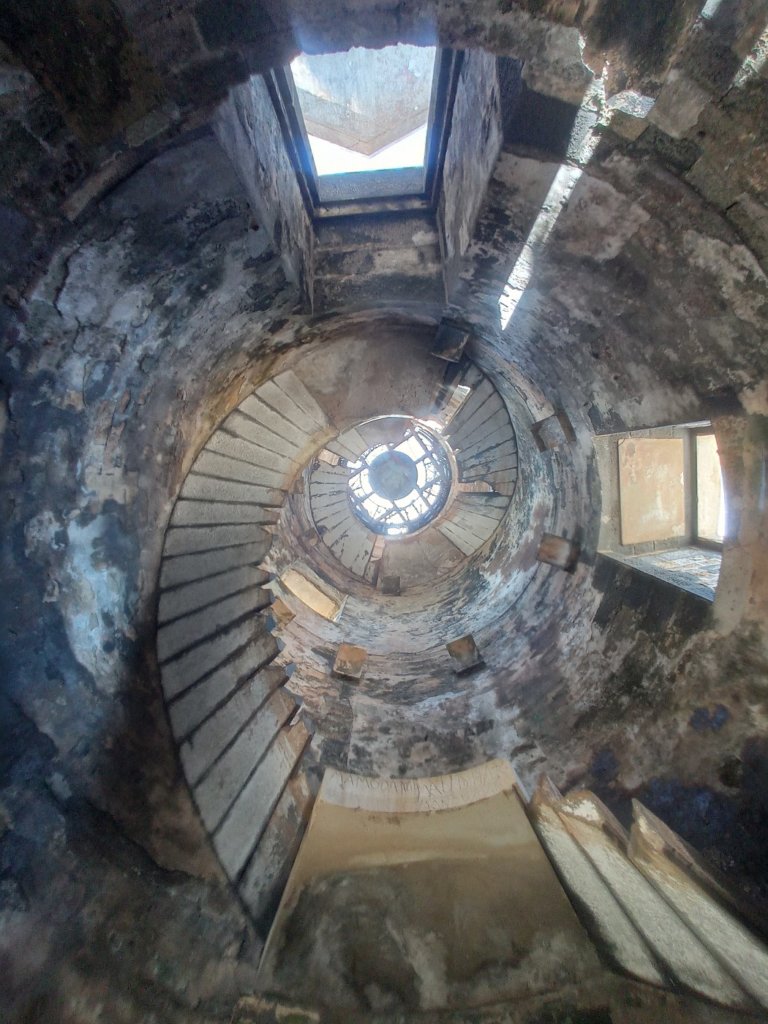 staircase abandoned lighthouse Mauritius Africa