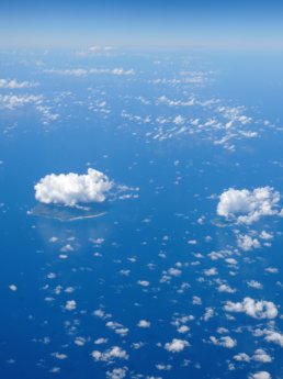 14 Seychelles North Island Silhouette Island from airplane flight to Mauritius