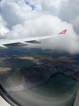 21 la ferme reservoir Mauritius island from airplane